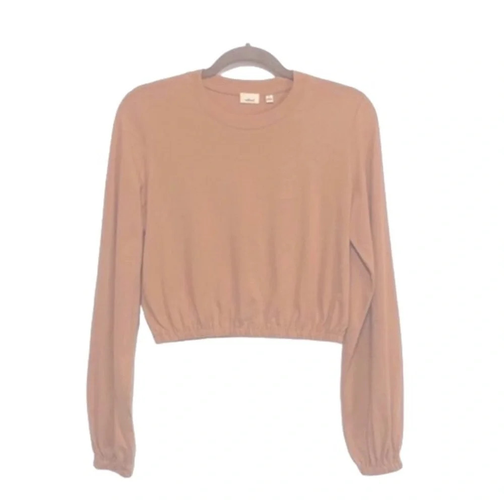 Wilfred Aritzia Jolie Roebuck Pink Lightweight Pullover Sweatshirt Size S